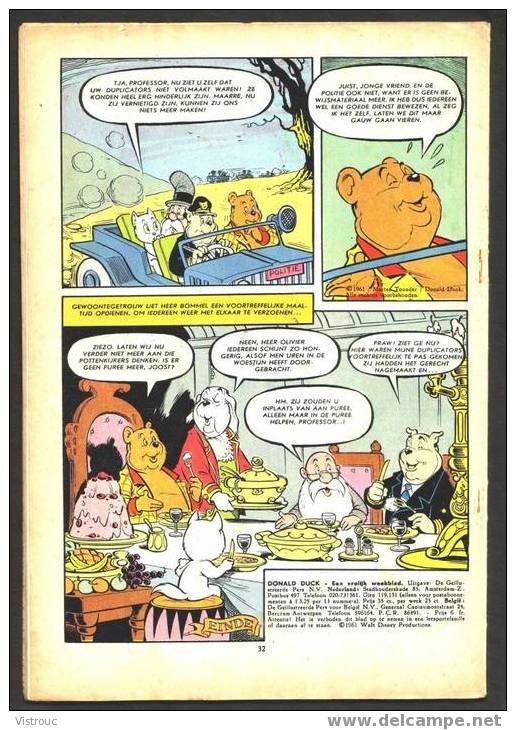 1961 - DONALD DUCK - N° 31 - 5 Aug. 1961 - Weekblad - - Donald Duck