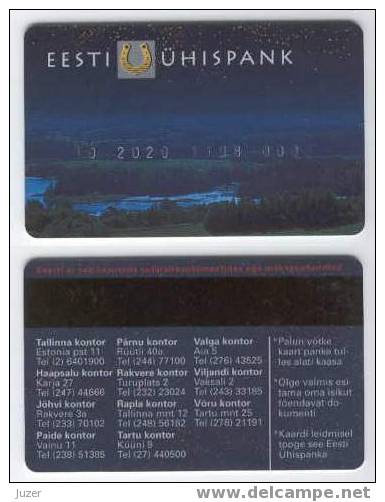 Estonia: Account Card From Uhisbank (1) - Tarjetas De Crédito (caducidad Min 10 Años)