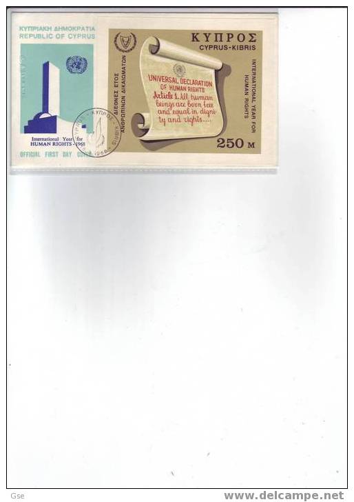 CIPRO 1968 - FDC - Yvert BF 6 - Human Rights - Cartas