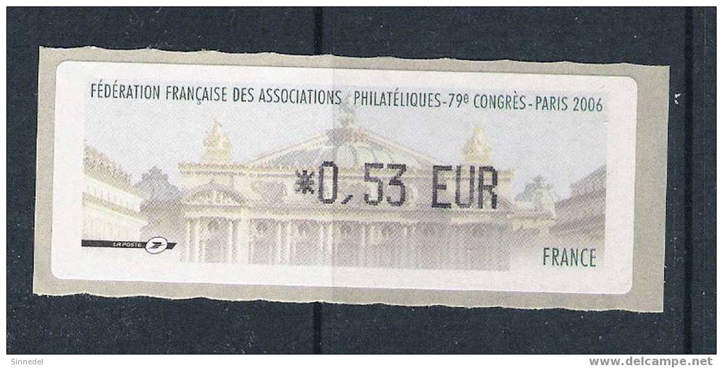 Vignette Du Salon Du Timbre 2006 / 0.53 € /79 CONGRES PARIS 2006 - 1999-2009 Illustrated Franking Labels