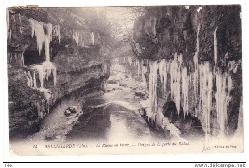 BELLEGARDE - Le Rhône En Hiver - Gorges De La Perte Du Rhône (1912) - Bellegarde-sur-Valserine