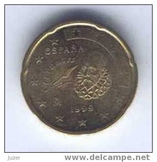 Spain: 20 Euro Cent (1999) - Spanien