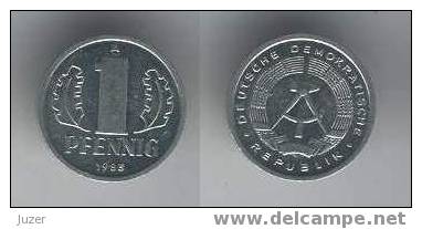 Germany (GDR): 1 Pfennig (1983) A - 1 Pfennig