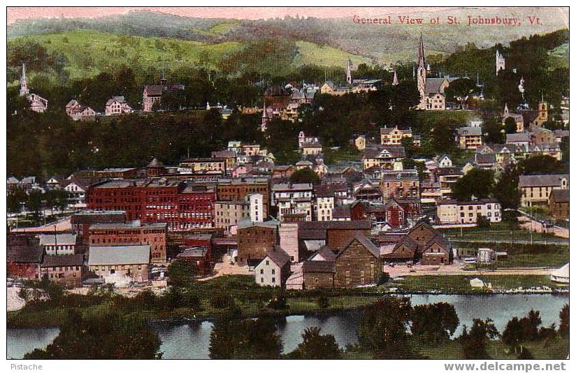 St. Johnsbury Vermont - General View - 1910 - Travelled - Otros & Sin Clasificación