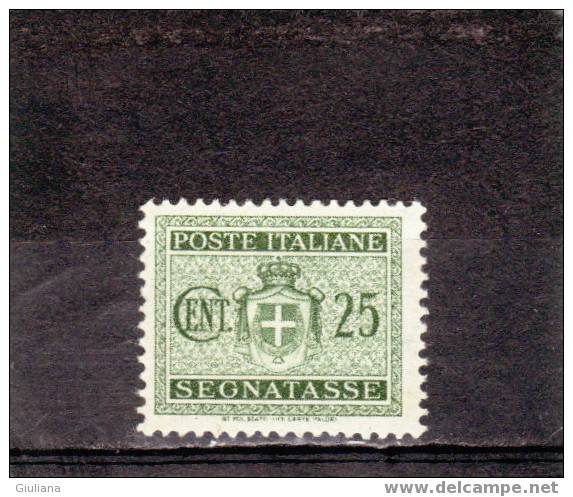 Italia - Luogotenenza -  N. ST87**   (Sassone) 1945   Segnatasse - Taxe