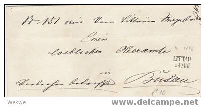 ÖSTERREICH XX014 /  – 1846 2-Zeiler Littau, Schöner Abschlag - ...-1850 Préphilatélie