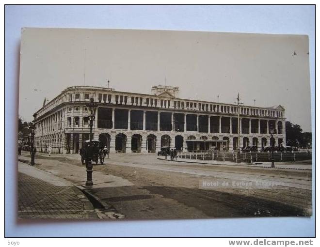 Hotel De L Europe Carte Photo - Singapore