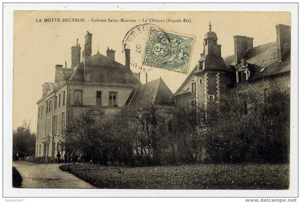 J21 - LA MOTTE-BEUVRON - Colonie Saint-Maurice - Le Château (façade Est - 1907) - Lamotte Beuvron