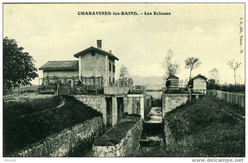 D .  38 .  CHARAVINES - LES- BAINS .  LES ECLUSES . - Charavines