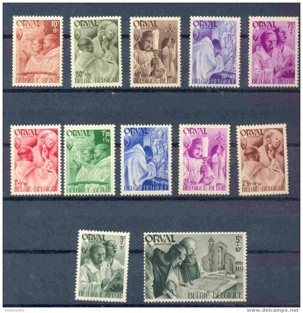 Belgie Ocb Nr : 556 - 567 ** (zie Scan) Quelques Timbres Avec Taches De Couleur Sur La Gomme - Neufs