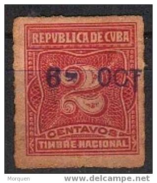 Sello 2 Ctvos CUBA Tasa, Yvert Num 6 - Postage Due