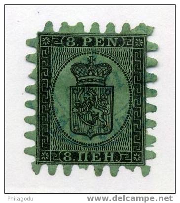 FINLANDE N° 6 TRES  Légère Oblit   BONNE DENTELURE  Cote Yvert: 225 Euros - Used Stamps