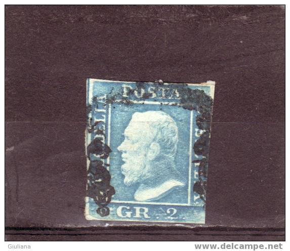 Italia - Sicilia   - N. 6 Used/*  (Sassone) 1859  2gr.  Azzurro Chiaro  ND - Sizilien