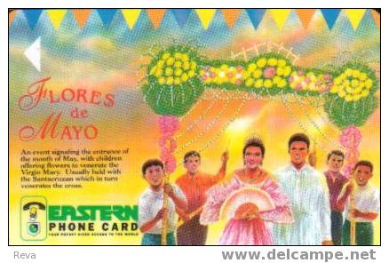 PHILIPPINES 150 U FLOWERS OF MAY WOMAN  CHILDREN  MAN  PEOPLE  GPT - Philippines