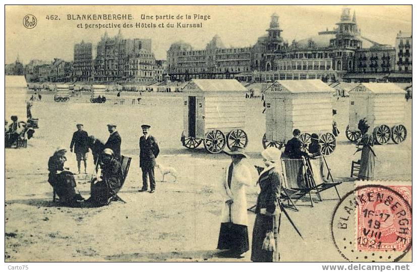 BELGIQUE - BLANKENBERGHE - Roulottes Cabines Plage - Blankenberge