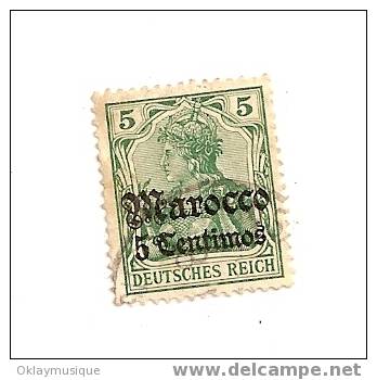 Timbre D´allemagne  Maroc N° 20 - Deutsche Post In Marokko