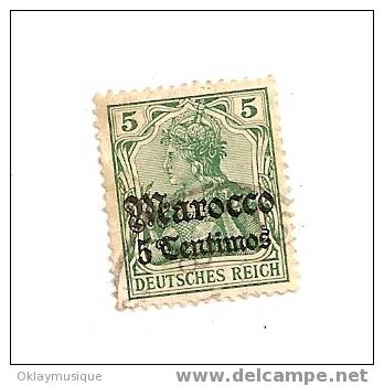 Timbre D´allemagne  Maroc N° 20 - Marocco (uffici)