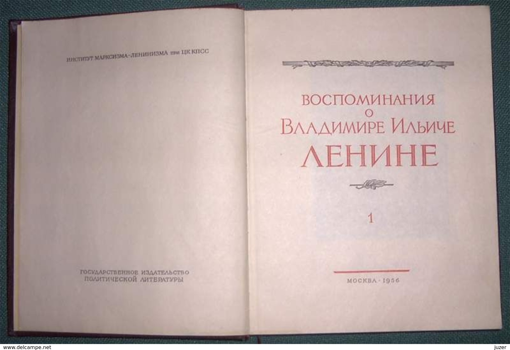 Russian Books: Reminiscences About Lenin - Romane