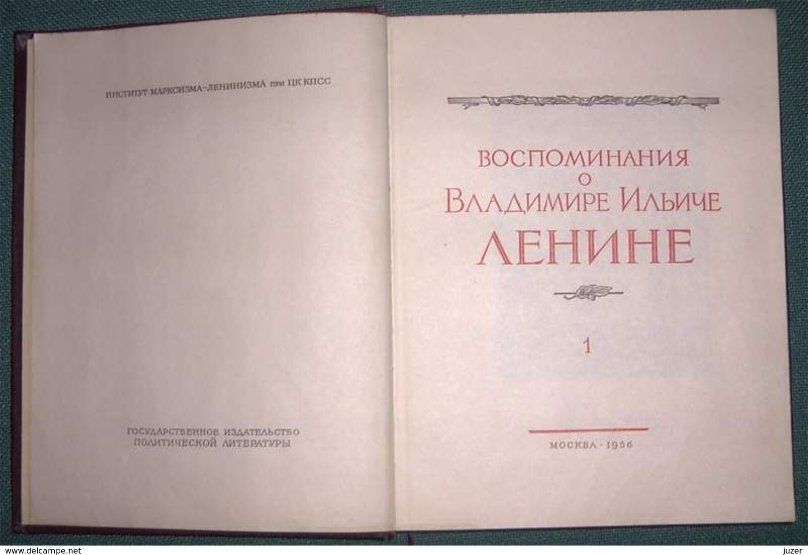 Russian Books: Reminiscences About Lenin - Romans