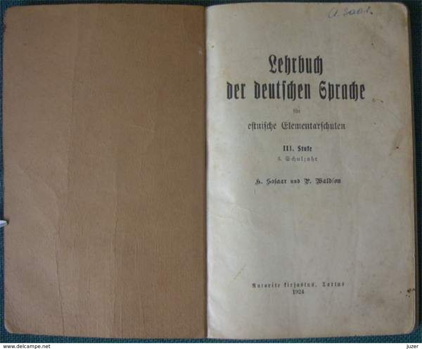 The Primer Of German Language For The Estonian School - School Books