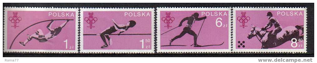 E170 - POLONIA ,  N. 2456/2459  ***  Olimpiadi - Unused Stamps