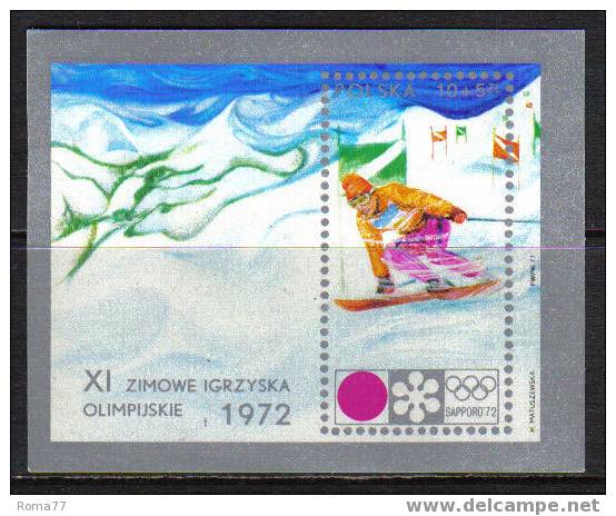 E176 - POLONIA , BF  N. 55  ***  Sci - Winter 1972: Sapporo