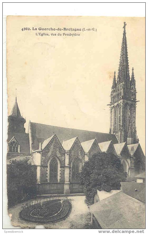 19451 La Guerche De Bretagne L´eglise Vue Du Presbytère . 4362 Mary Rousselière Mauvais état - La Guerche-de-Bretagne