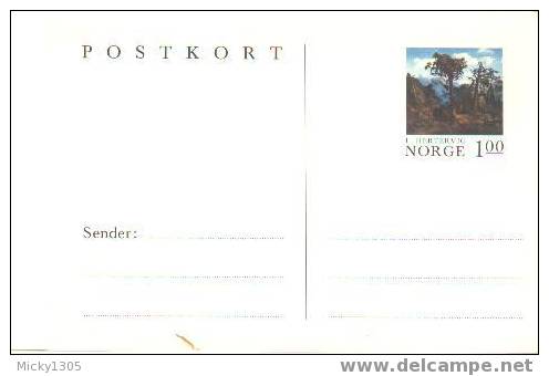 Norwegen / Norway - Postkarte Postfrisch / Postcard Mint (Y198) - Postwaardestukken