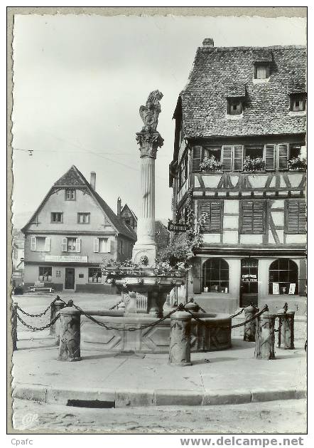 MOLSHEIM : Place De L'Hotel De Ville Et La Fontaine - Molsheim