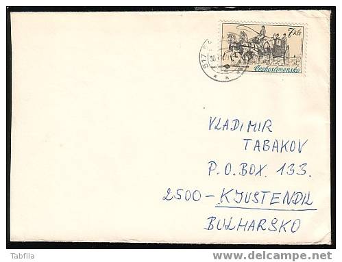 Chekoslovakie - 1981 - Muse Postal Du Transport Hippomobile - Coupe 1840 - P.cov.- Travel - Postkoetsen
