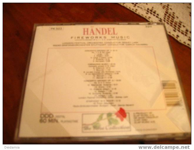 HANDEL. CD 18 TITRES DE 1990. FIREWORKS MUSIC. ENVIRON1H - Classique