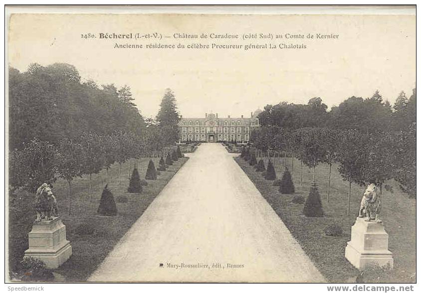 35 - 6 Chateau De Caradeuc Bécherel . Ancienne Résidence La Chalotais . 2480 Mary Rousselière - Bécherel