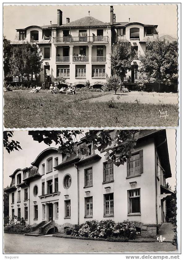 ARGELES  -  VILLA  LES CATALPAS  -  CPM ANNEE 1950/60  -  2 CPM N&B - Argeles Gazost