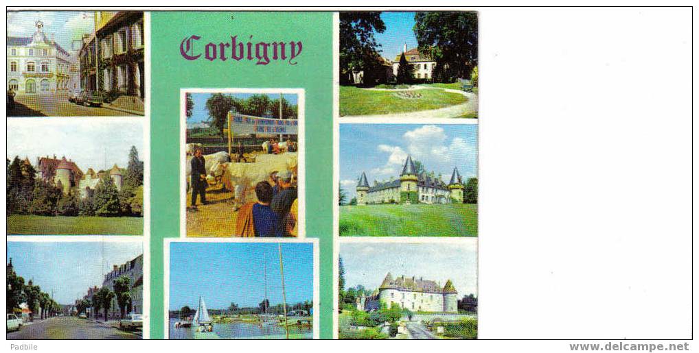 Carte Postale De Corbigny Le Champs De Foire L'hotel De Ville Etc... - Corbigny