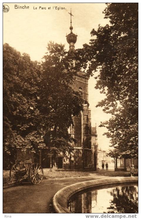 Binche-Le Parc Et L'Eglise Ern.Thill,Bruxelles Nels - Binche