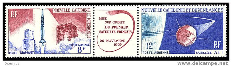 Nouvelle Calédonie (Y/T No, PA-085A - Premier Satellite Français / First French Satellite) [*] - Neufs