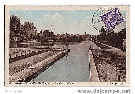 CPA 58 CHATILLON EN BAZOIS - La Gare Du Canal - Chatillon En Bazois