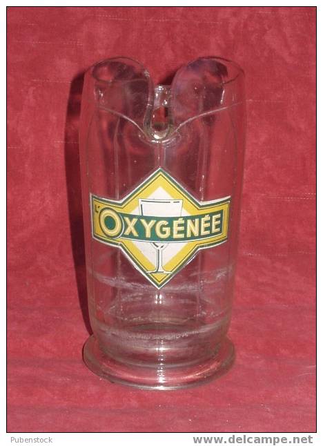 Ancienne Carafe "ABSINTHE L'OXYGENEE". - Carafes