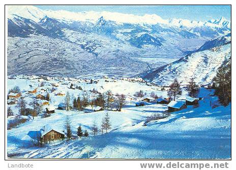 13116 Station De Haute Nendaz Au Fond La Vallée Du Rhone - Nendaz