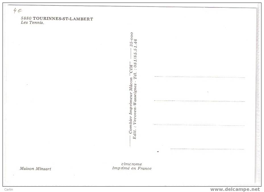 Tourinne Saint Lambert  Les Tennis - Walhain
