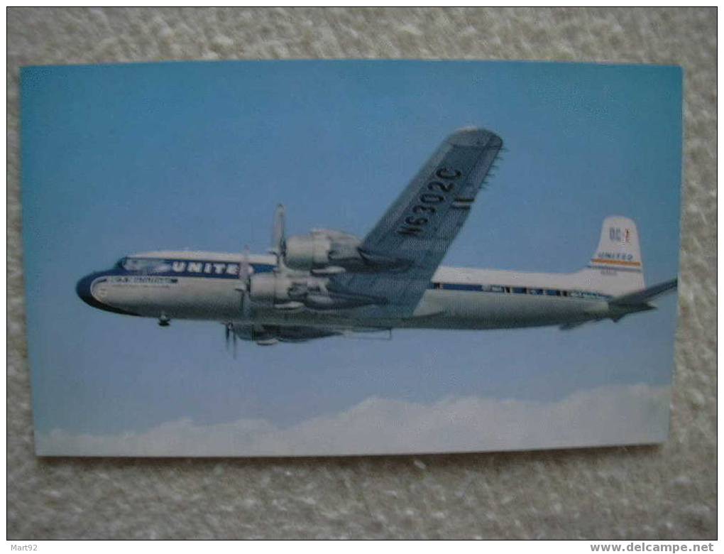 UNITED AIR LINES DC 7 S - 1946-....: Moderne