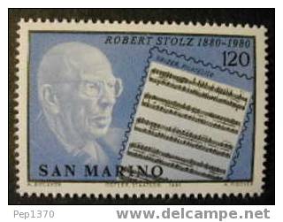 SAN MARINO 1980 ROBERT STOLZ - MUSICA - YVERT 1018 - Ungebraucht