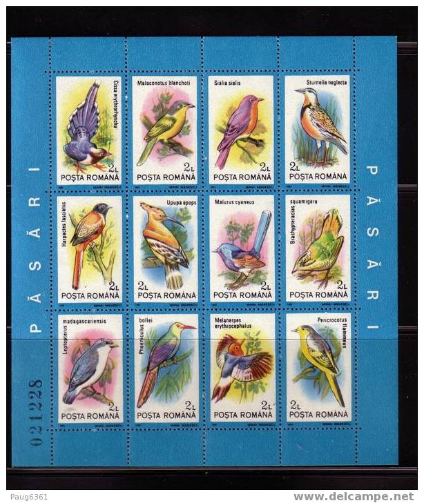 ROUMANIE OISEAUX SC N°3691/92 NEUF MNH ** MM21 - Collections, Lots & Series