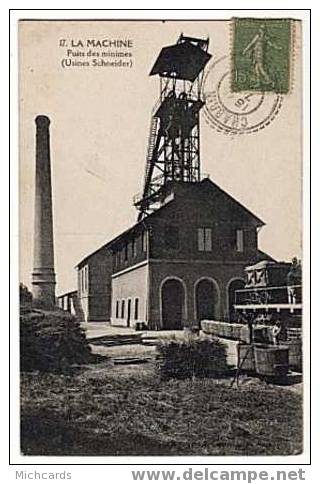 CPA 58 LA MACHINE - Puits Des Minimes (Usines Schneider) - La Machine