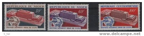 NIGER And CENTRAL AFRICAN Repub. UPU Set 3 Stamps  MNH - U.P.U.