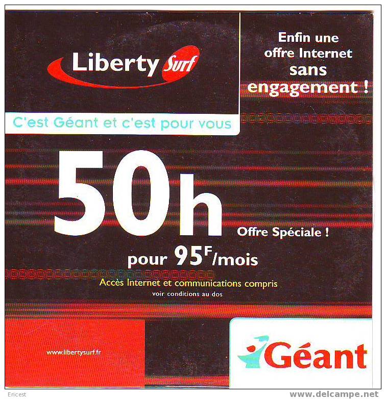 KITINTERNET LIBERTY SURF 50H 95F GEANT - Internetanschluss-Sets