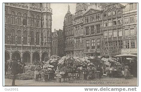 BRUXELLES GRAND PLACE MARCHE AUX FLEURS - Markets