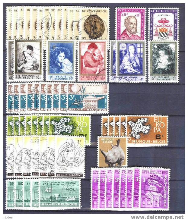 (R243) Belgique - Lot 1961 Rockx, Bode, Europa, Mol, Malines, Antituberculeux - Gebruikt