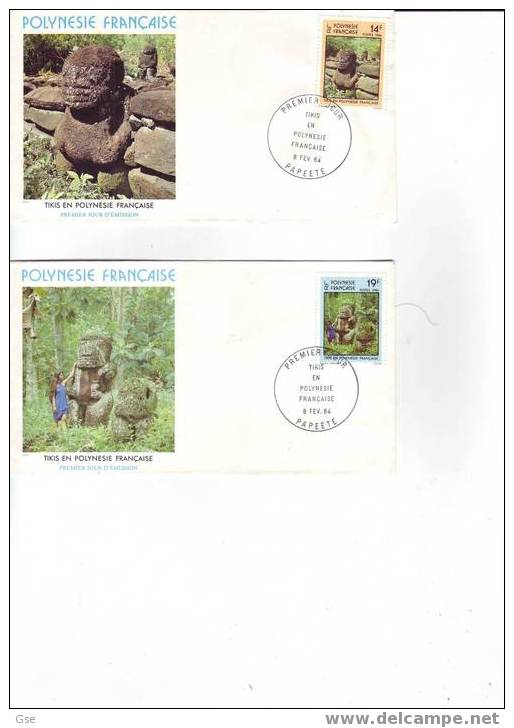 POLYNESIA FRANCESE 1984 - 2 FDC - Yvert 209 - 211 - Annullo Speciale - FDC