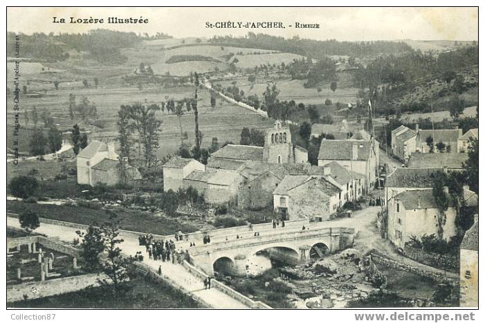 48 - LOZERE - ST CHELY D´APCHER - VILLAGE De RIMEIZE - SUPERBE CARTE RARE - Edit. MARIUS PLAGNE - Saint Chely D'Apcher